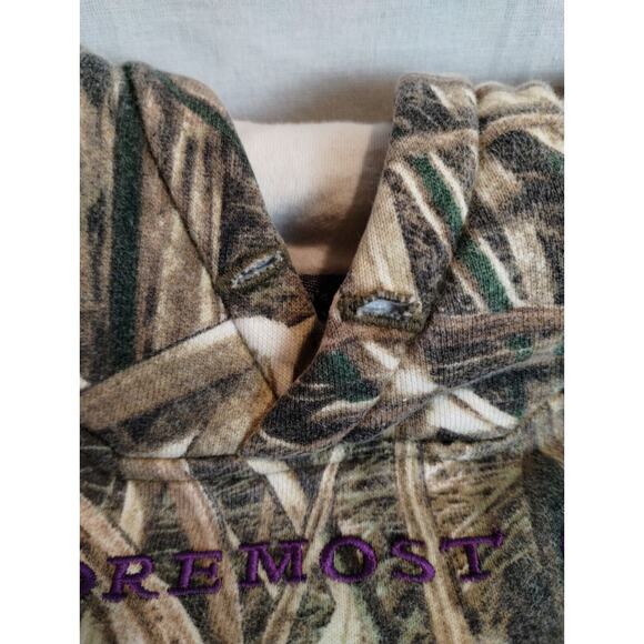 Cabela's Womens 2XL Camo Hoodie Sweatshirt Mossy Oak Duck Hunting Cattails - Picture 9 of 10